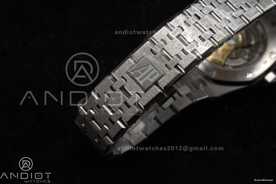 Black Royal Oak Frosted 1034 SA3120 Super Clone Edition Dial Textured SS Thermal SS 1:1 On Bracelet Best 15454 37mm APSF 1107